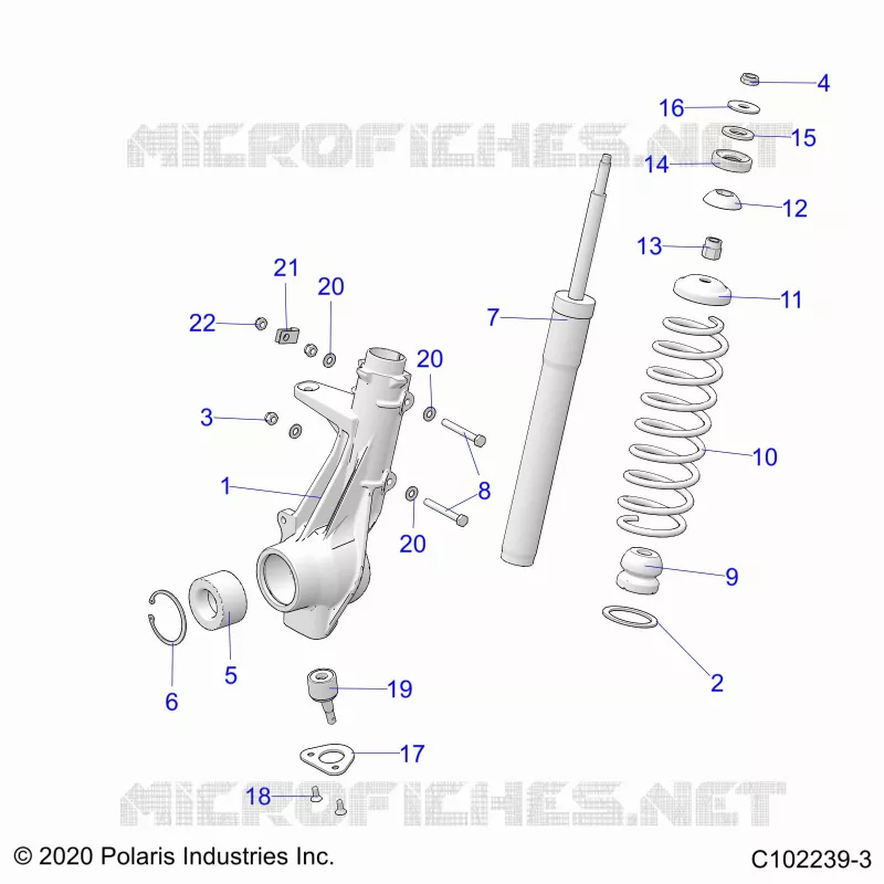 SUSPENSION, ANTERIORE MONTANTE