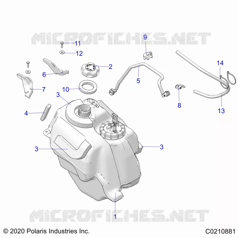 SISTEMA DI ALIMENTAZIONE CARBURANTE, FUEL TANK ASM.