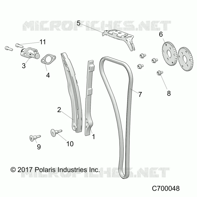 CAM CATENA AND TENSIONER