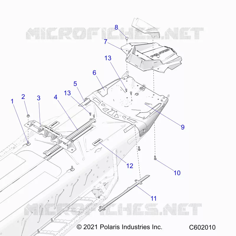 TELAIO, REAR, MISC. COVERS AND SNOWFLAP