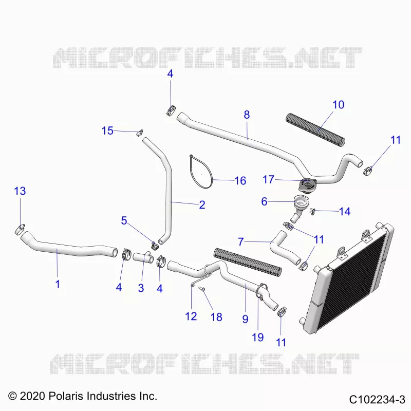 ENGINE, SISTEMA DI RAFFREDDAMENTO, HOSES