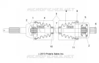 DRIVE TRAIN, POSTERIORE DRIVE SHAFT
