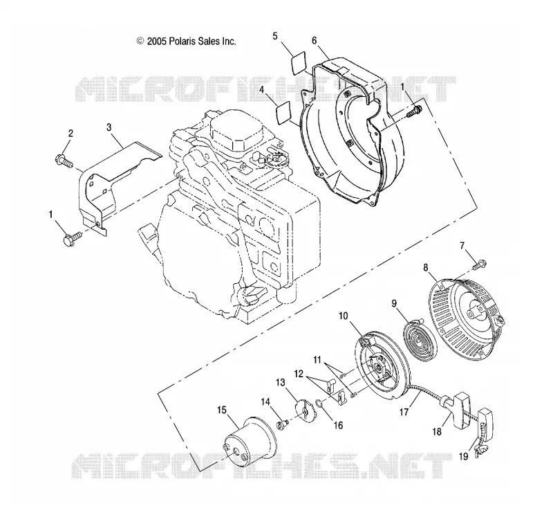 ENGINE, AUTOAVVOLGENTE AND BLOWER HOUSING