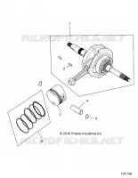 ENGINE, ALBERO MOTORE, CONNECTING ROD AND PISTON -A19HZA15N1/N7 