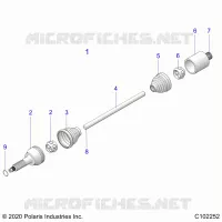 TRASMISSIONE, REAR DRIVE SHAFT