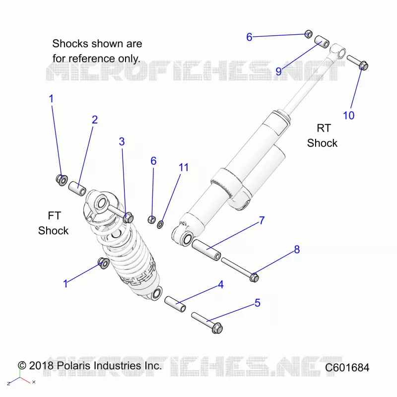 SUSPENSION, SHOCK MONTAGGIO, REAR SUSP.