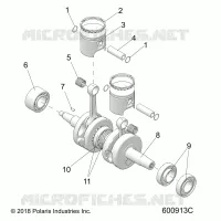 ENGINE, PISTONE & ALBERO MOTORE