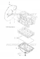 MOTORE, MOUNTING FLANGE AND COPPA DELL'OLIO