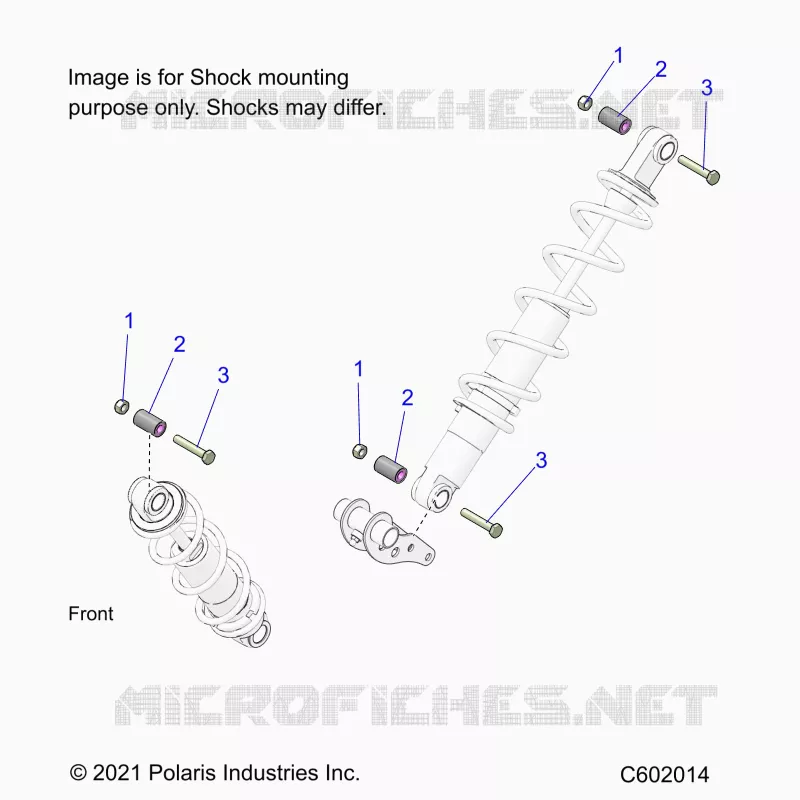 SUSPENSION, SHOCK MONTAGGIO, REAR SUSP.