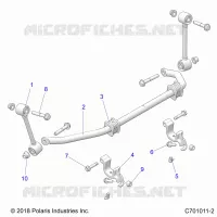 SUSPENSION, FRONT, BARRA DI STABILIZZAZIONE