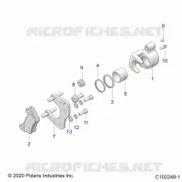 BRAKES, BRAKE PINZA FRENO ANTERIORE