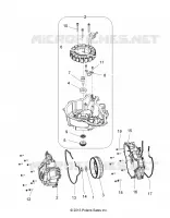 ENGINE, STATOR COVER AND VOLANO