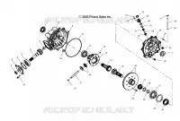POSTERIORE SCATOLA DEGLI INGRANAGGI (2X4)(4X4)