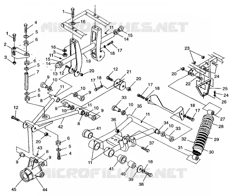 SOSPENSIONE POSTERIORE  XPLORER 500 W97CD50A (4941354135C005)