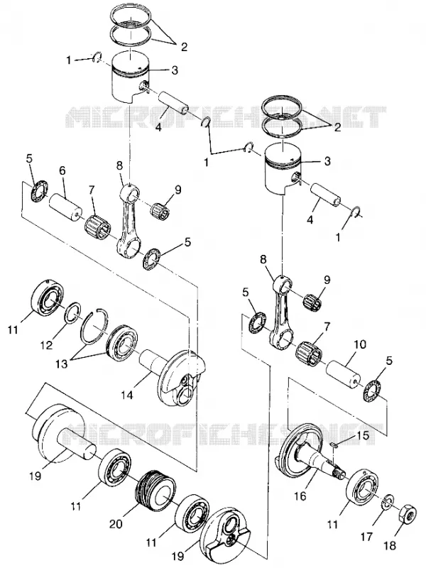 PISTONEEE   ALBERO MOTORE XCF 0971643 (4938613861C006)