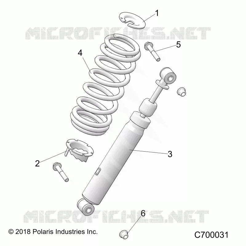 SUSPENSION, SHOCK ANTERIORE MOUNTING