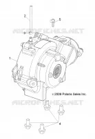 TRASMISSIONE, FRONT GEARCASE MOUNTING