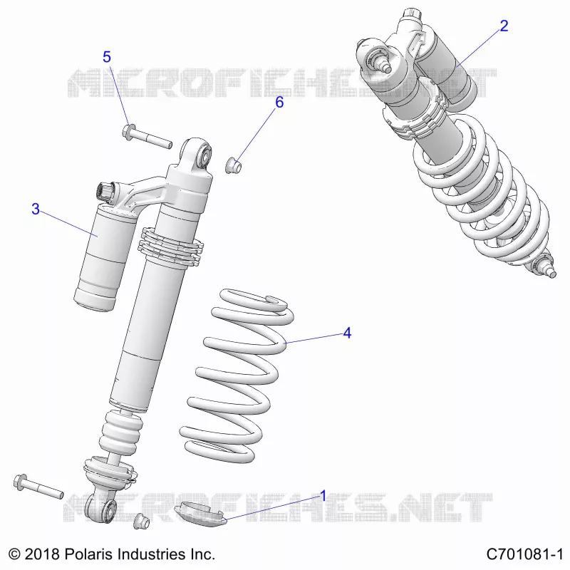 SUSPENSION, REAR SHOCK MONTAGGIO