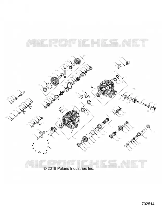 DRIVE TRAIN, PRINCIPALE SCATOLA INGRANAGGI INTERNALS (FROM 7/01/2018)