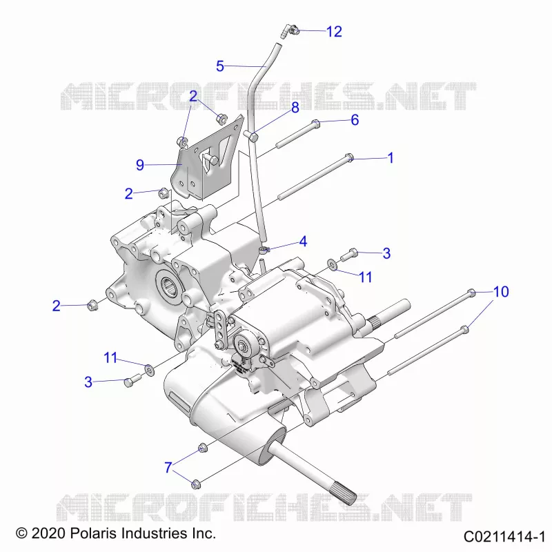 TRASMISSIONE, MAIN GEARCASE MOUNTING