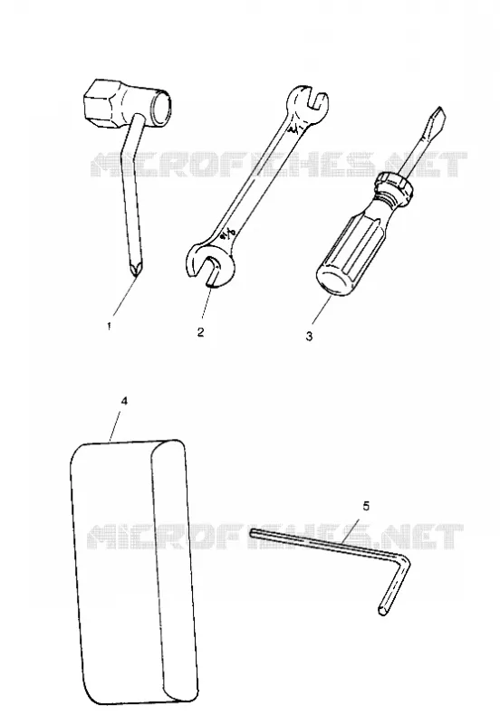 MONTAGGIO KIT DI STRUMENTI  SL 750 B954070 (4930523052B012)