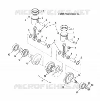 ENGINE, PISTON AND ALBERO MOTORE