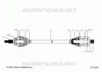 TRASMISSIONE, REAR HALF SHAFT