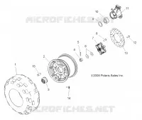 RUOTAS, REAR TIRE AND BRAKE DISC