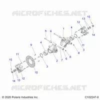 SOSPENSIONE POSTERIORE HUBS, CARRIER AND BRAKE DISC- A21SDS57C4 (C102247-8)