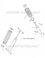 SUSPENSION, AMMORTIZZATORE POSTERIORE