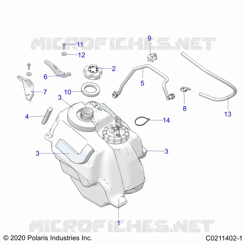 SISTEMA DI ALIMENTAZIONE CARBURANTE, FUEL TANK ASM.