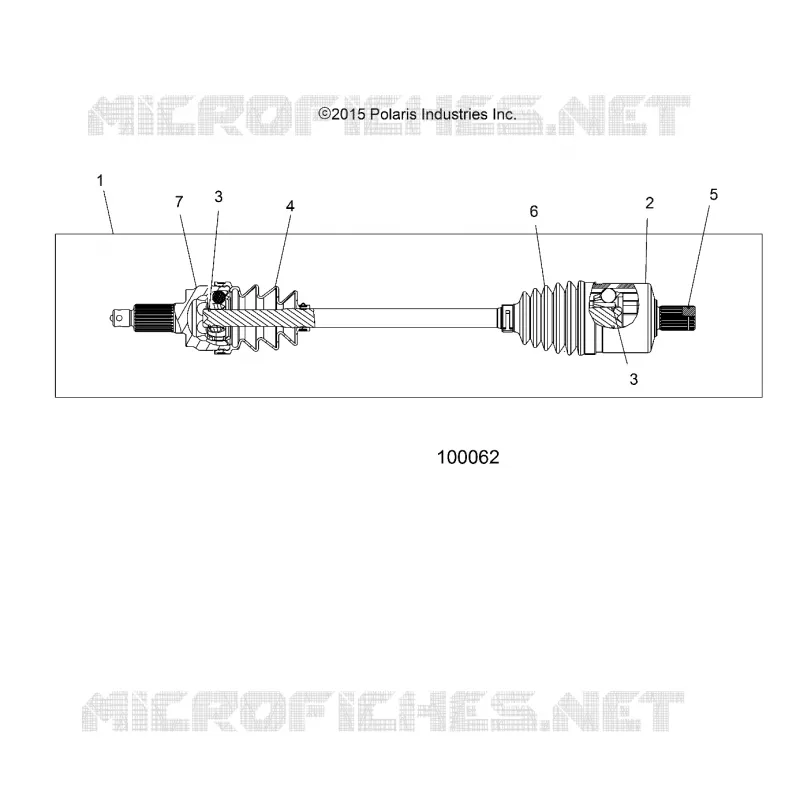 TRASMISSIONE, DRIVE SHAFT, FRONT (FROM 2/16/16)