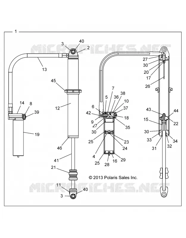 SUSPENSION, AMMORTIZZATORE POSTERIORE