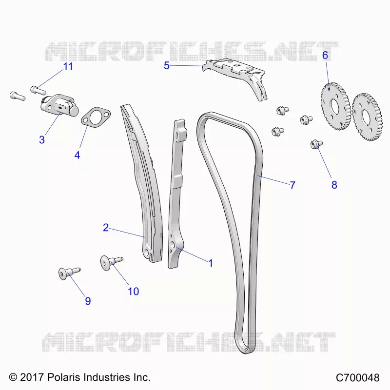 CAM CATENA AND TENSIONER