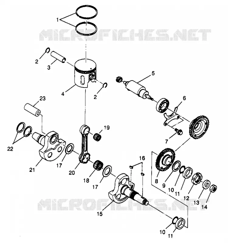 PISTONEEE   ALBERO MOTORE SCRAMBLER W967840 (4935823582C012)