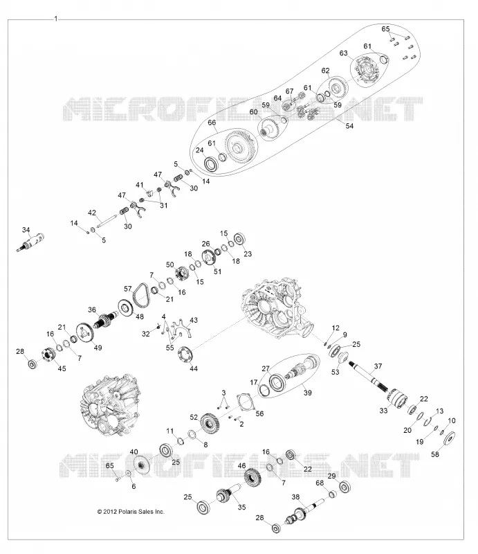 TRASMISSIONE, PRINCIPALE SCATOLA INGRANAGGI INTERNALS