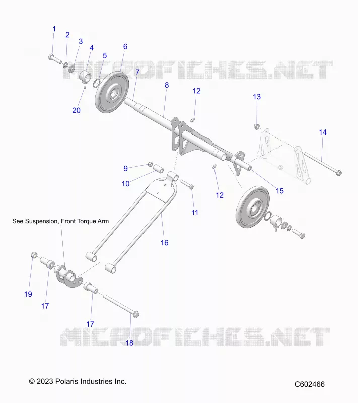 SUSPENSION, POSTERIORE COPPIA ARM