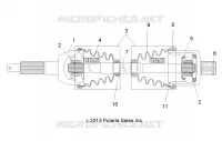 DRIVE TRAIN, POSTERIORE DRIVE SHAFT
