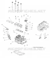ENGINE, TESTA CILINDRO, CAM AND VALVES