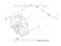 TRASMISSIONE, GEARCASE MOUNTING, REAR