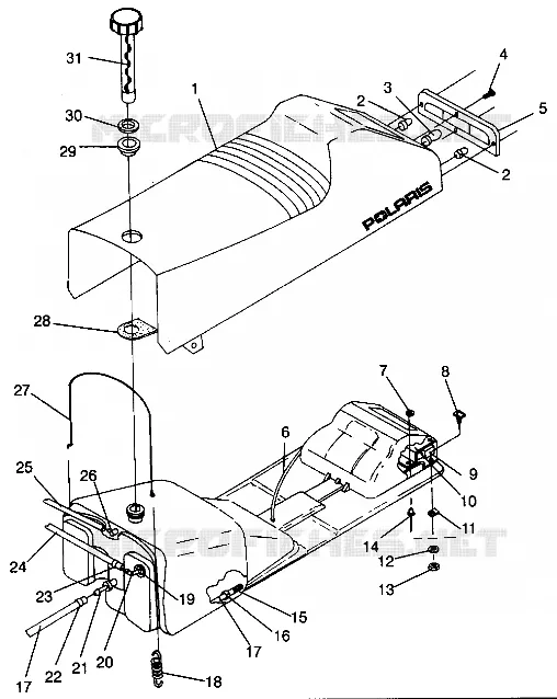 MONTAGGIO SEDILE   SERBATOIO RXL 0940768 (4925062506003A)
