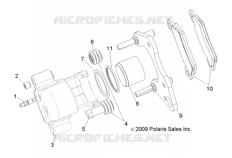 FRENO ANTERIORE CALIPER [BUILT 9/15/14 AND BEFORE]