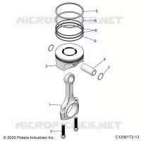 ENGINE, PISTONE & ROD