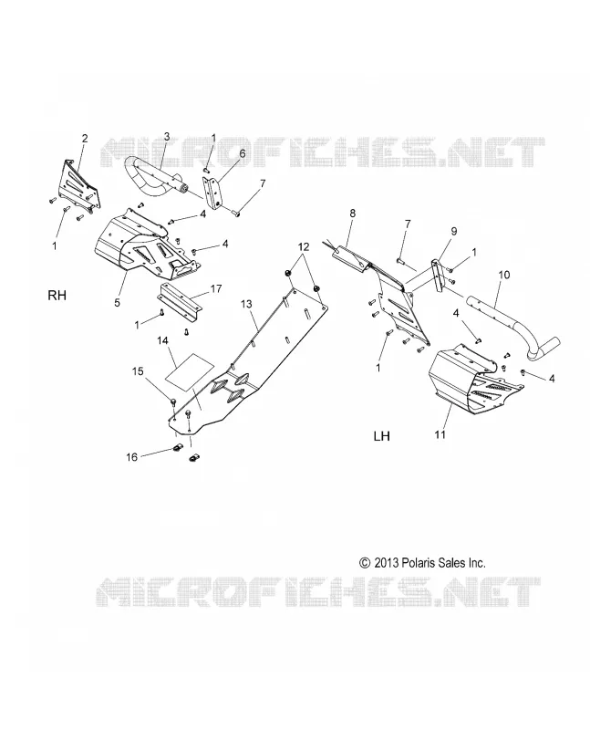 CHASSIS, CLUTCH GUARD AND POGGIAPIEDIS