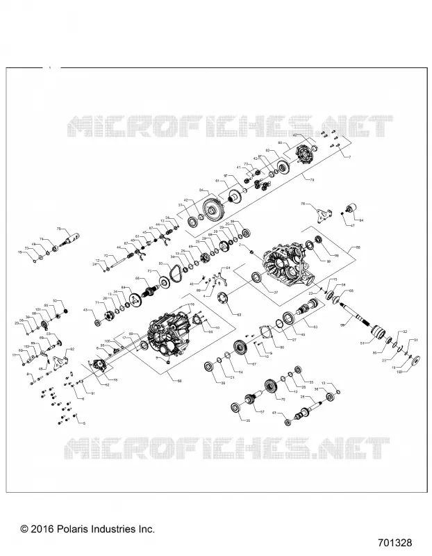 TRASMISSIONE, PRINCIPALE SCATOLA INGRANAGGI INTERNALS