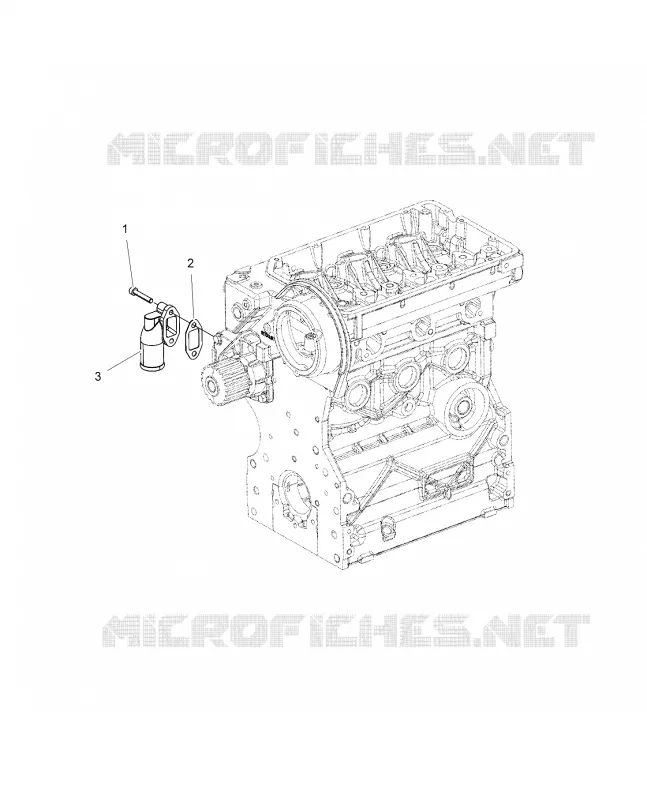 ENGINE, INGRESSO ACQUA FLANGE
