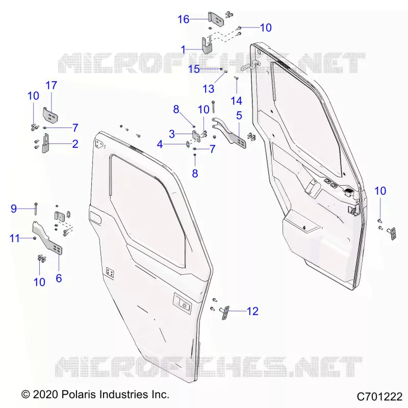 PORTE, FRONT, MOUNTING