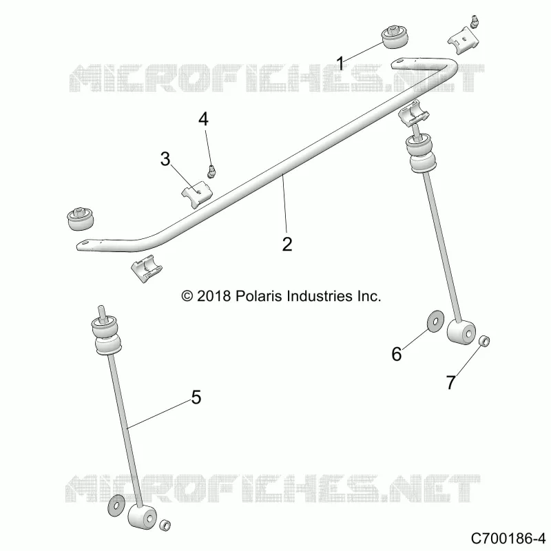 SUSPENSION, FRONT, BARRA DI STABILIZZAZIONE