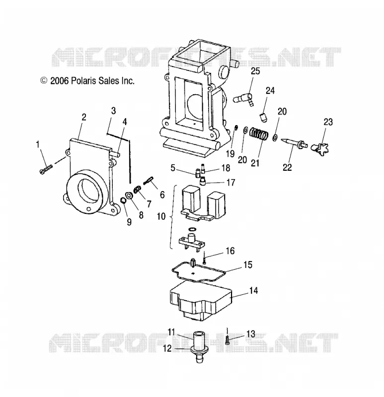 MOTORE, CARBURATORE, LOWER
