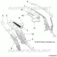 CARROZZERIA POSTERIORE FENDERS AND BEZELS- Z21N4E92AX/AG/BG/BX (C700248-8)